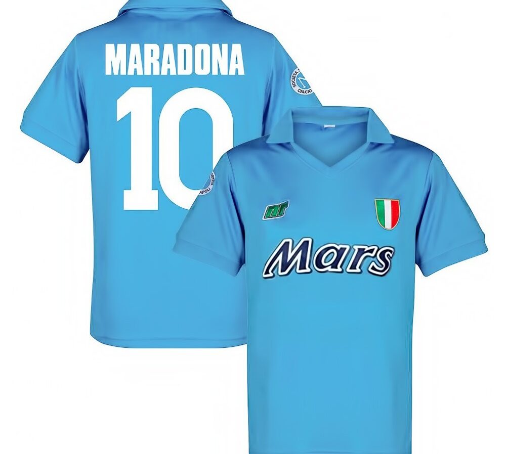 MAILLOT RETRO NAPLES DOMICILE MARADONA 1990-1991