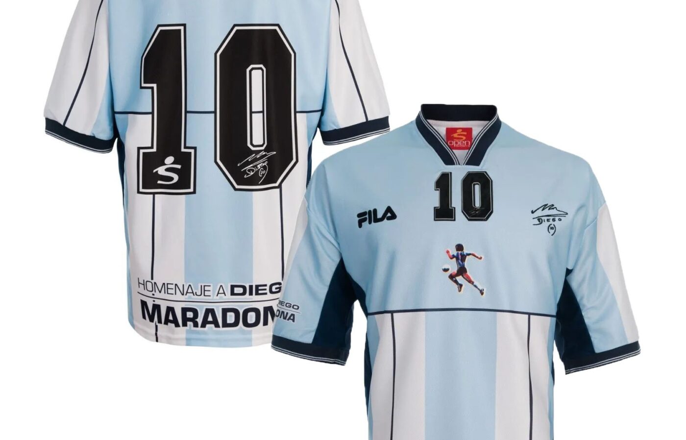 MAILLOT RETRO ARGENTINE HOMMAGE A DIEGO MARADONA 2001
