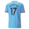9922 PACK MANCHESTER CITY DOMICILE DE BRUYNE. ENSEMBLE ADULTE MAILLOT ET SHORT 2022 2023