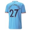 9942 PACK MANCHESTER CITY DOMICILE JOAO CANCELO. ENSEMBLE ADULTE MAILLOT ET SHORT 2022 2023