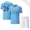 9946 PACK MANCHESTER CITY DOMICILE MAHREZ. ENSEMBLE ADULTE MAILLOT ET SHORT 2022 2023