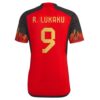 11144 PACK BELGIQUE LUKAKU DOMICILE. ENSEMBLE ADULTE MAILLOT ET SHORT 2022 2023
