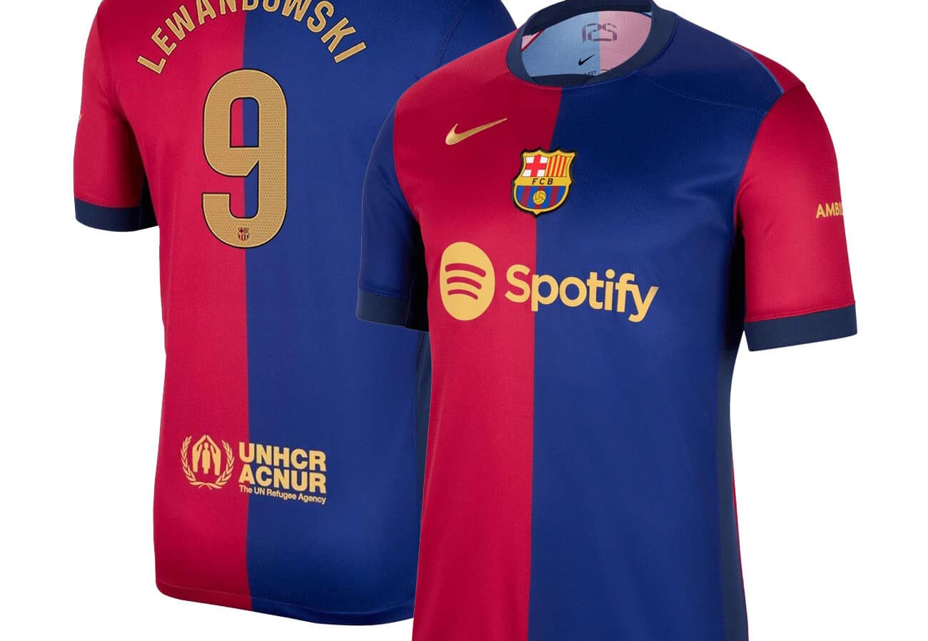 MAILLOT FC BARCELONE DOMICILE LEWANDOWSKI SAISON 2024-2025