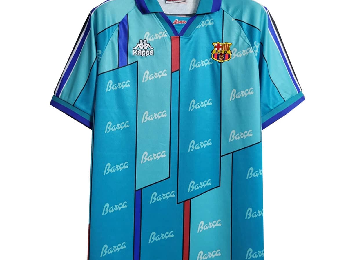 MAILLOT RETRO FC BARCELONE EXTERIEUR SAISON 1995-1997