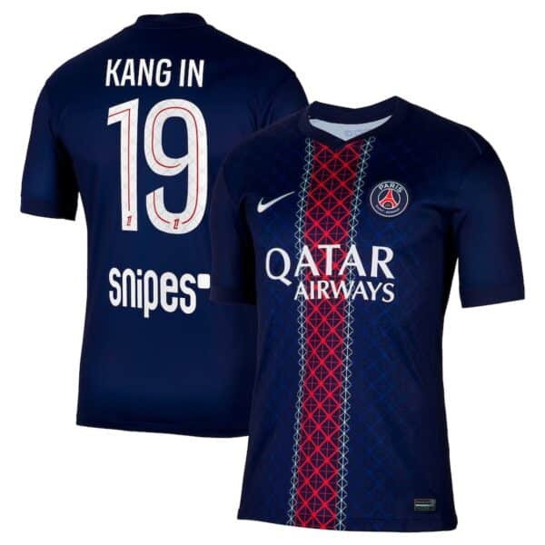 MAILLOT PSG DOMICILE LEE KANG IN 2025-2026